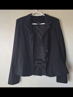 by & by Black Two-Button Tailored Blazer